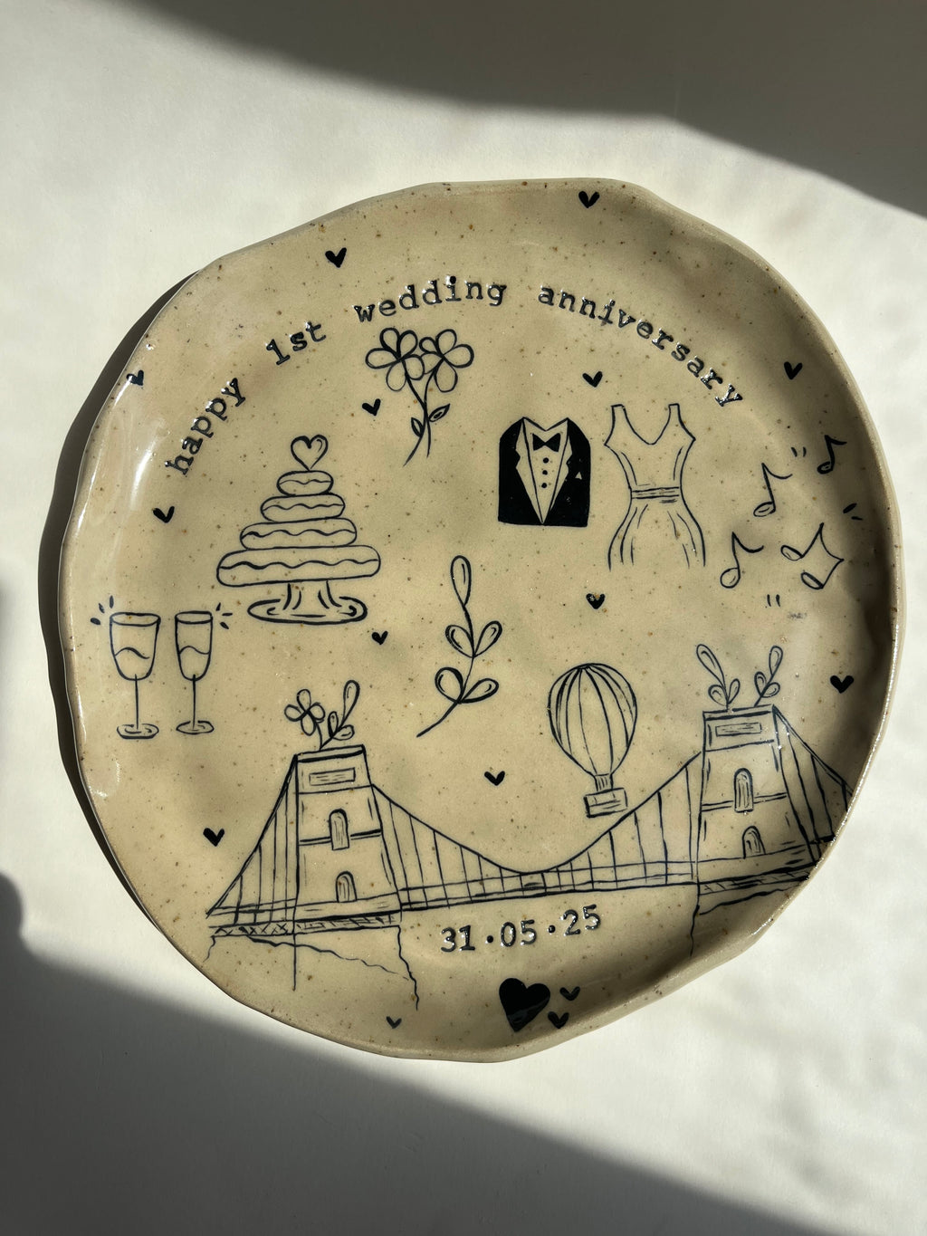 Medium Special Occasion Plate - Customised
