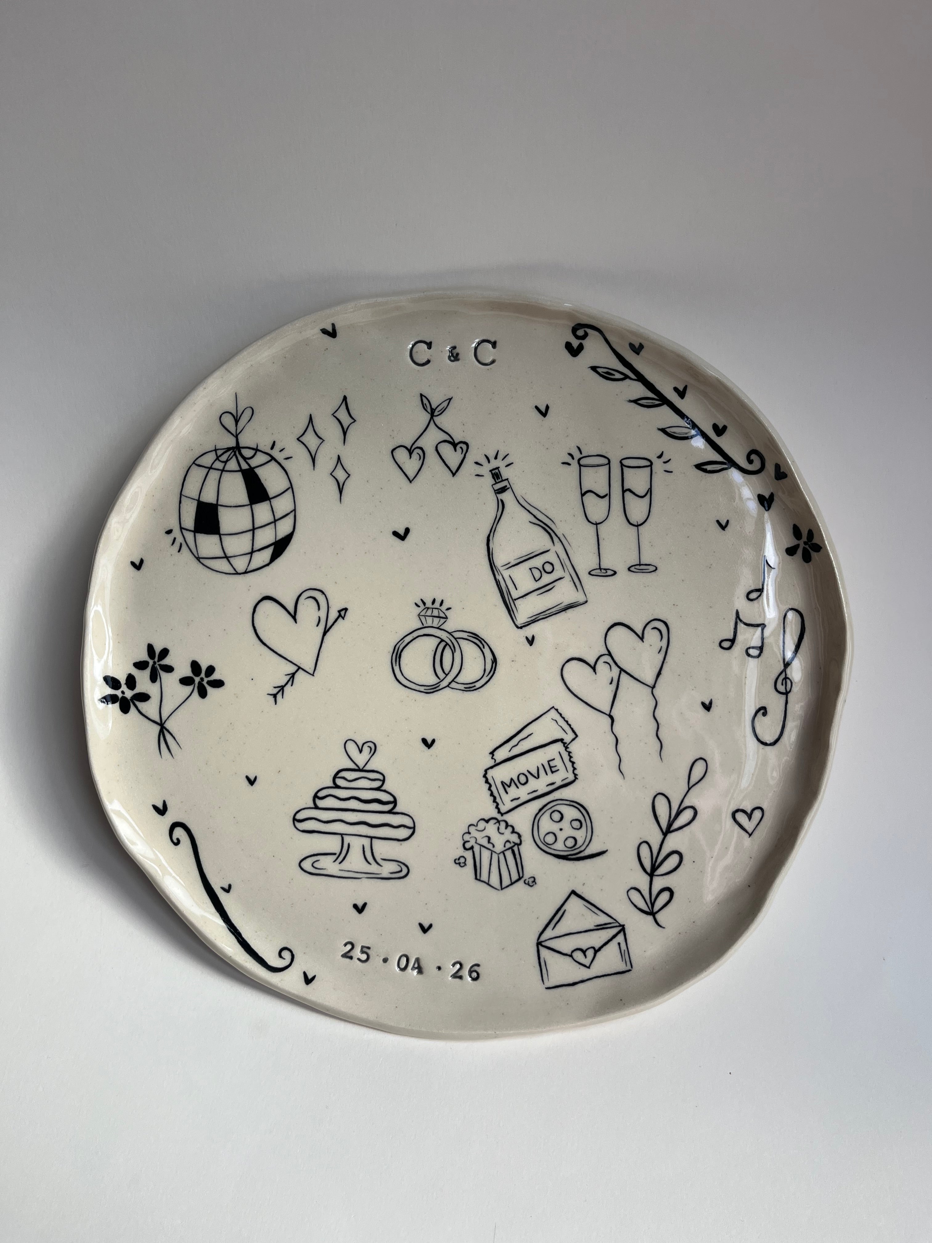 Large Special Occasion Plate - Customised