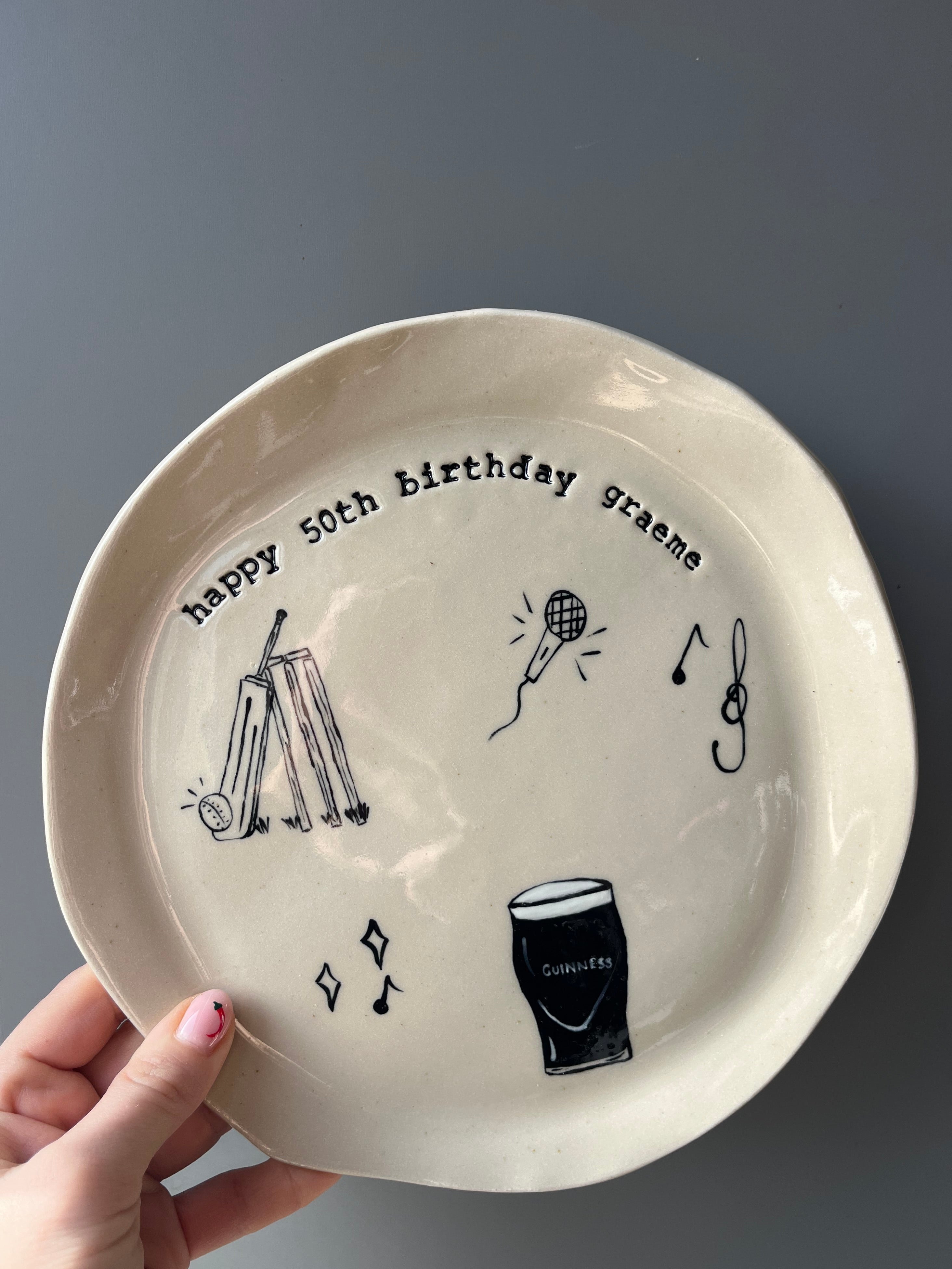 Medium Special Occasion Plate - Customised