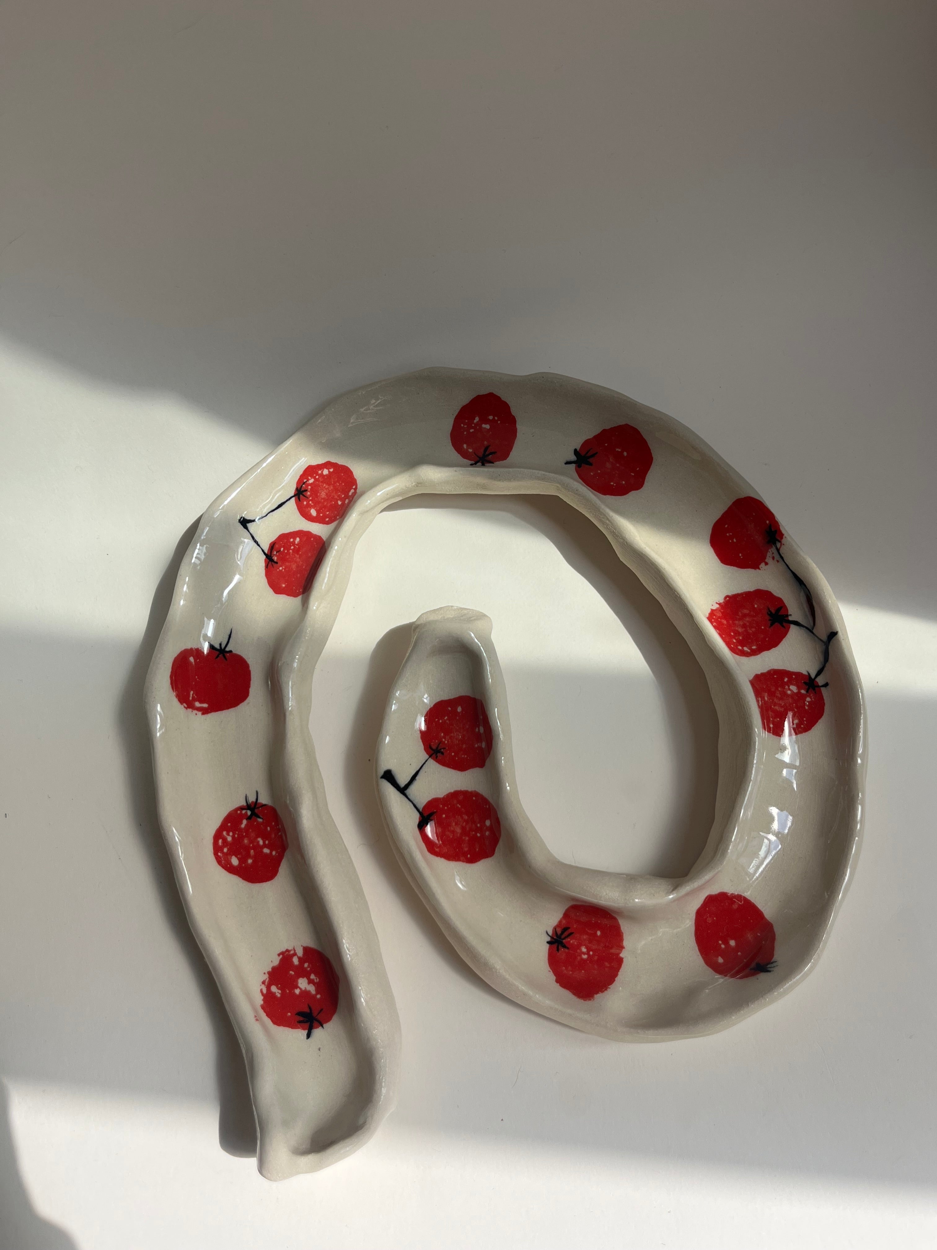 Spiral Platter - Tomato