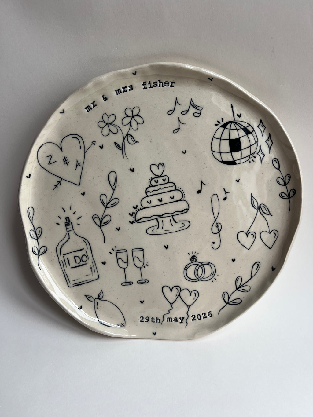 Large Special Occasion Plate - Customised