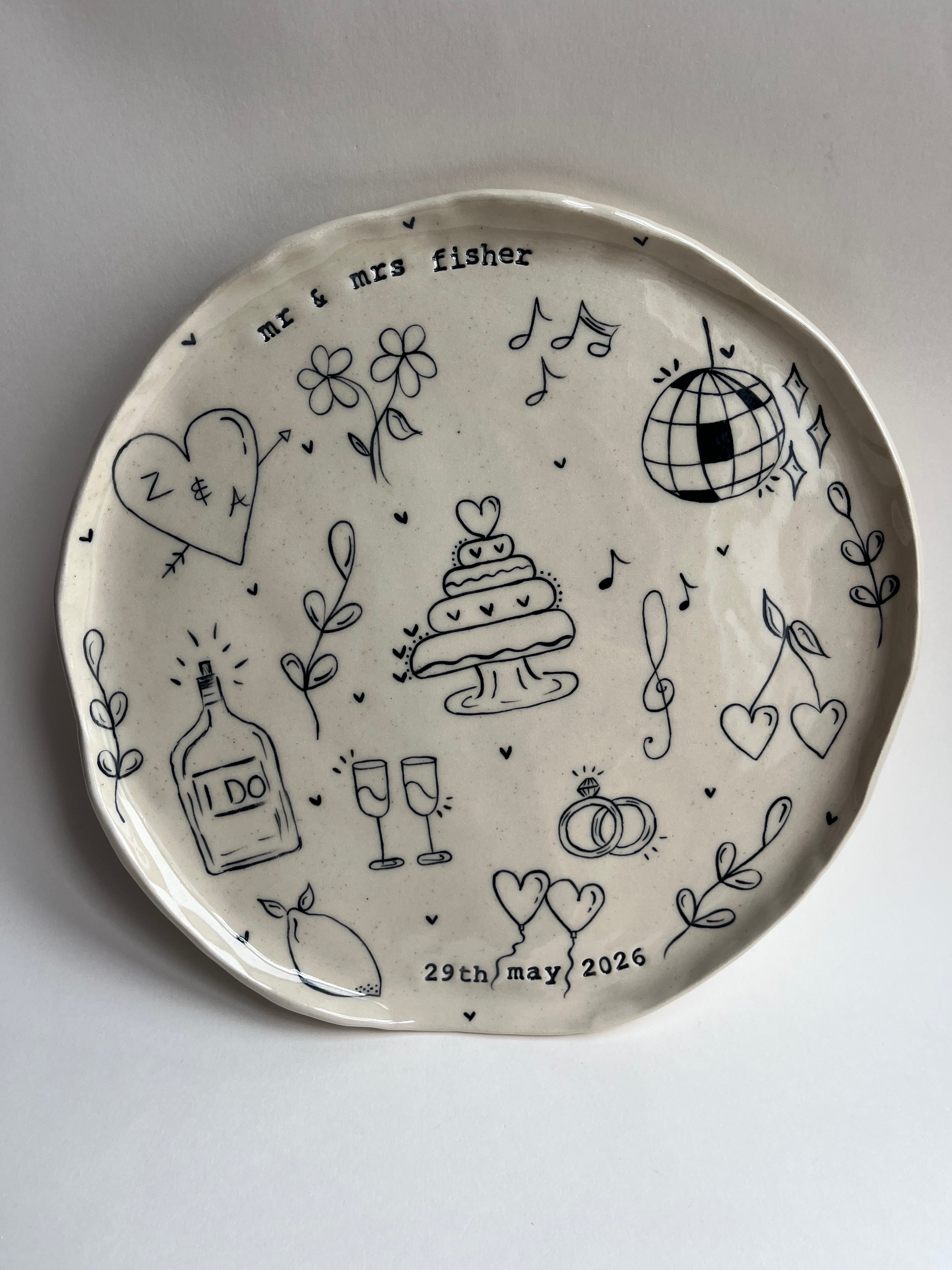 Large Special Occasion Plate - Customised
