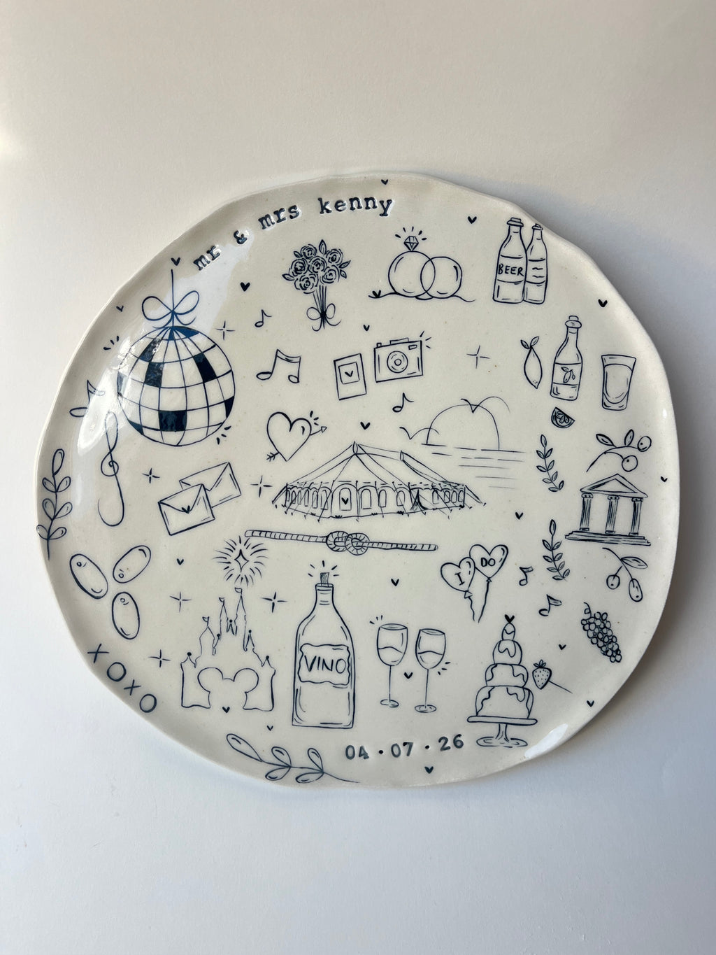 Large Special Occasion Plate - Customised