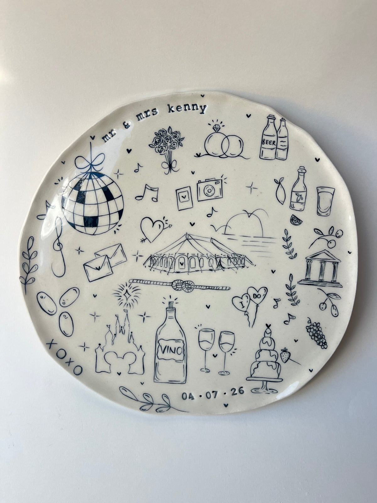 Large Special Occasion Plate - Customised