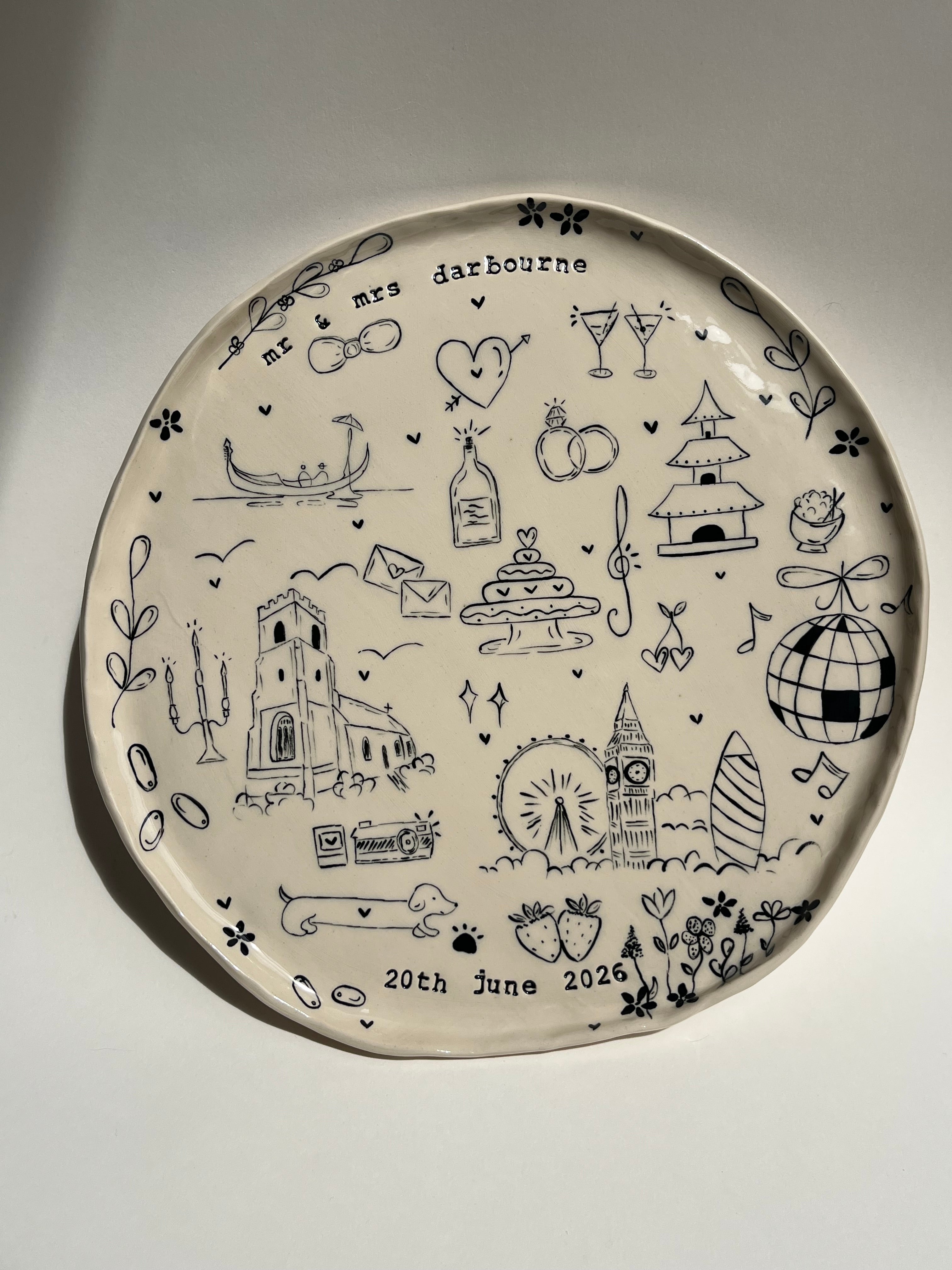 Extra Large Special Occasion Plate - Customised