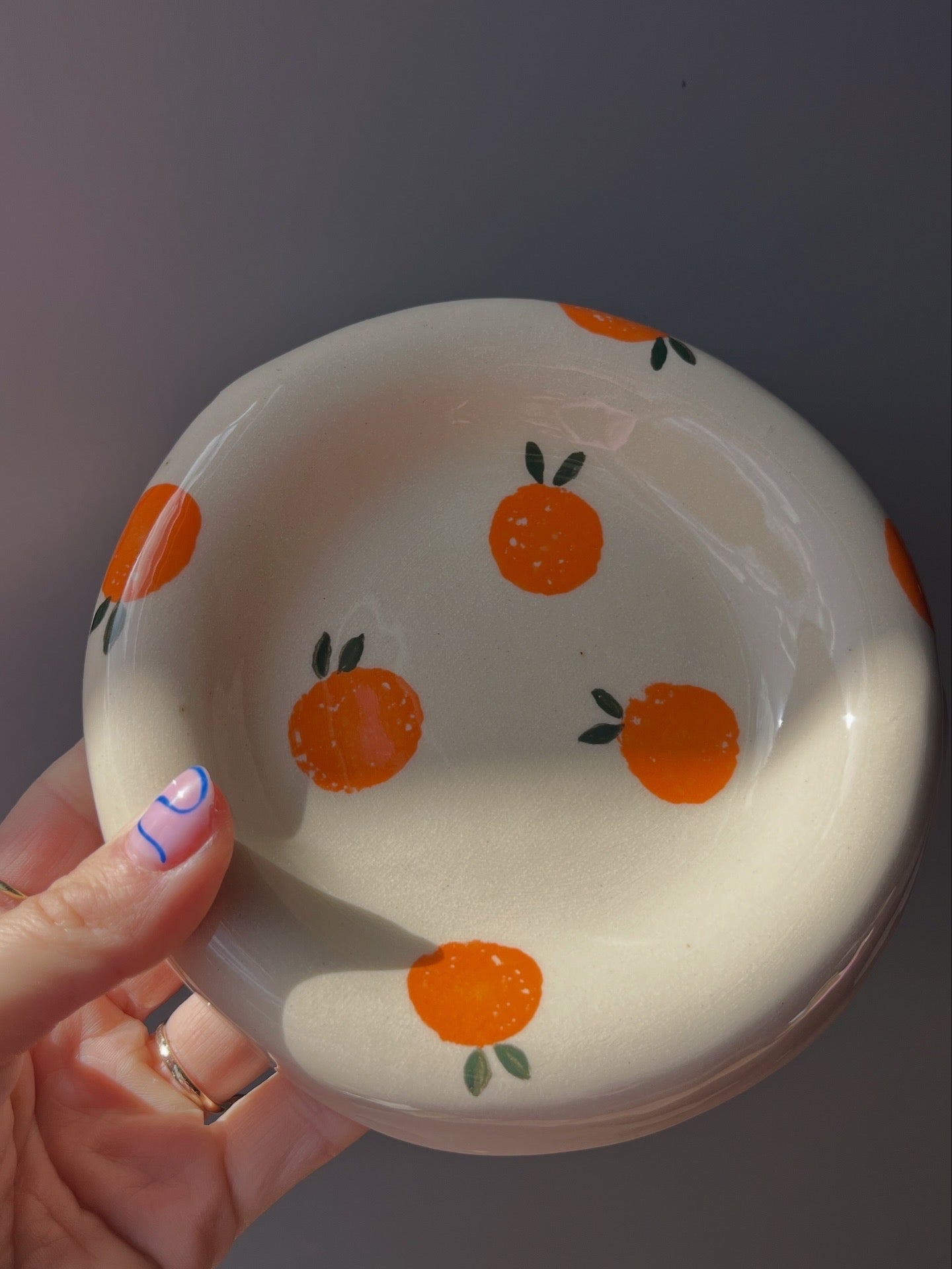 Bubble Plate - Oranges