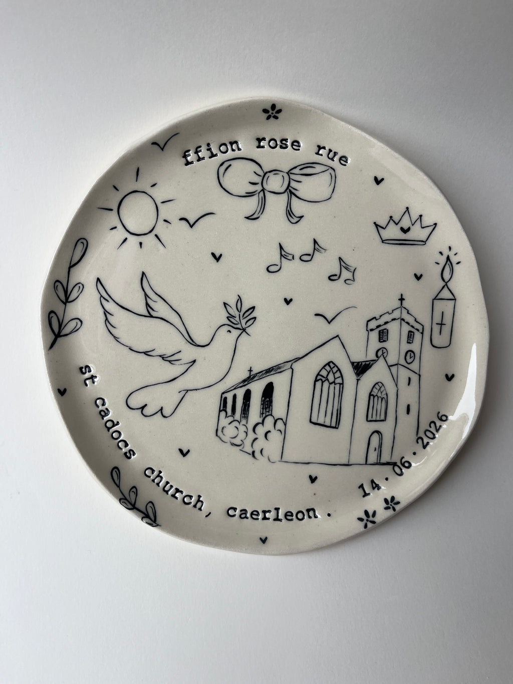 Medium Special Occasion Plate - Customised