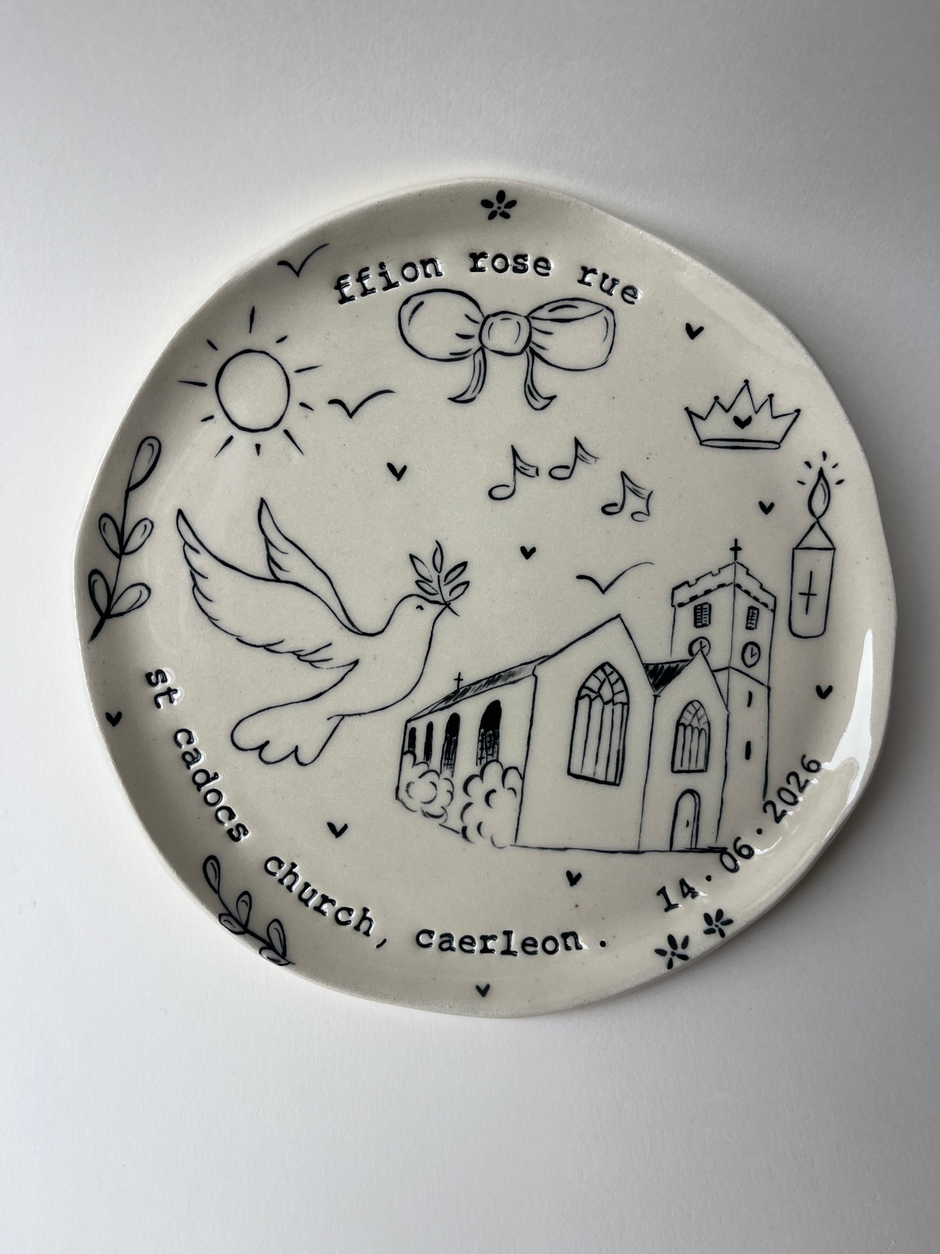 Medium Special Occasion Plate - Customised