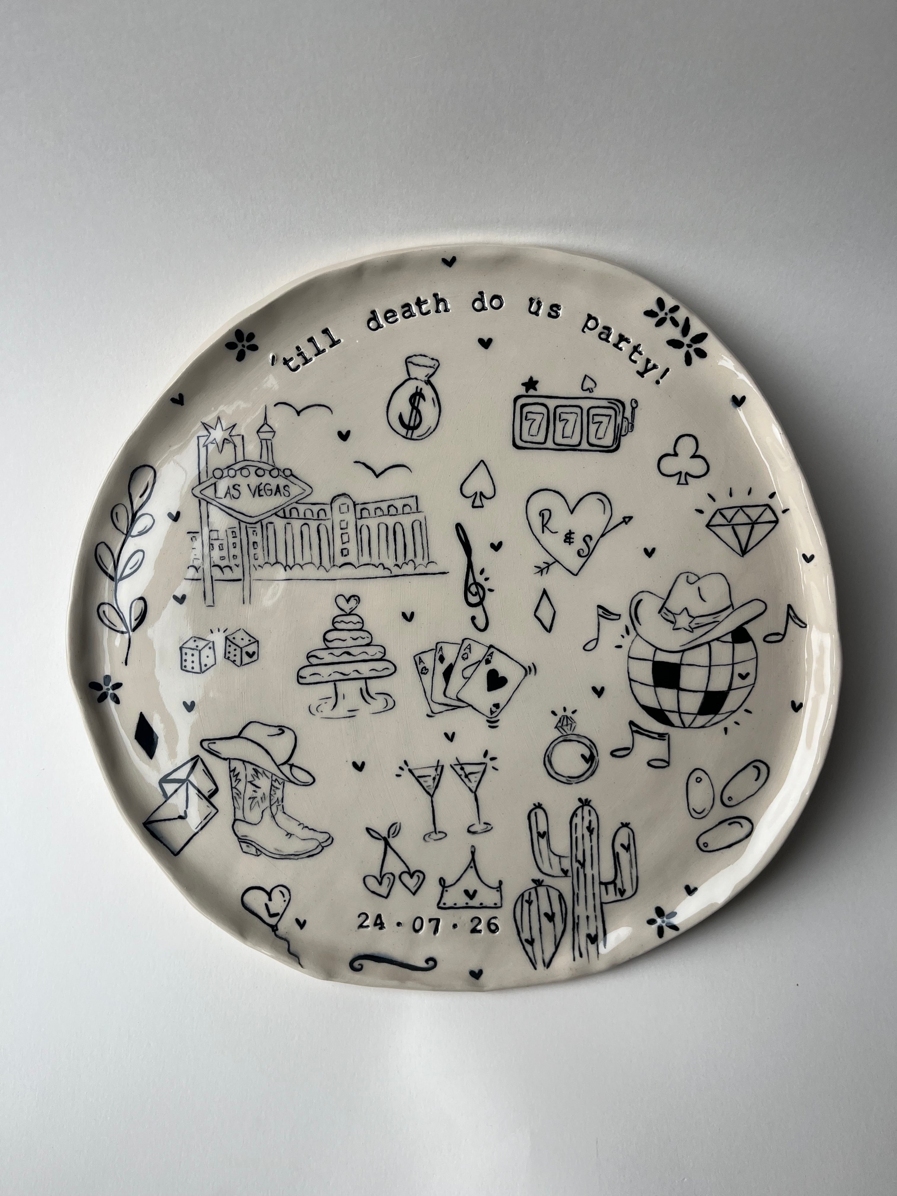 Large Special Occasion Plate - Customised