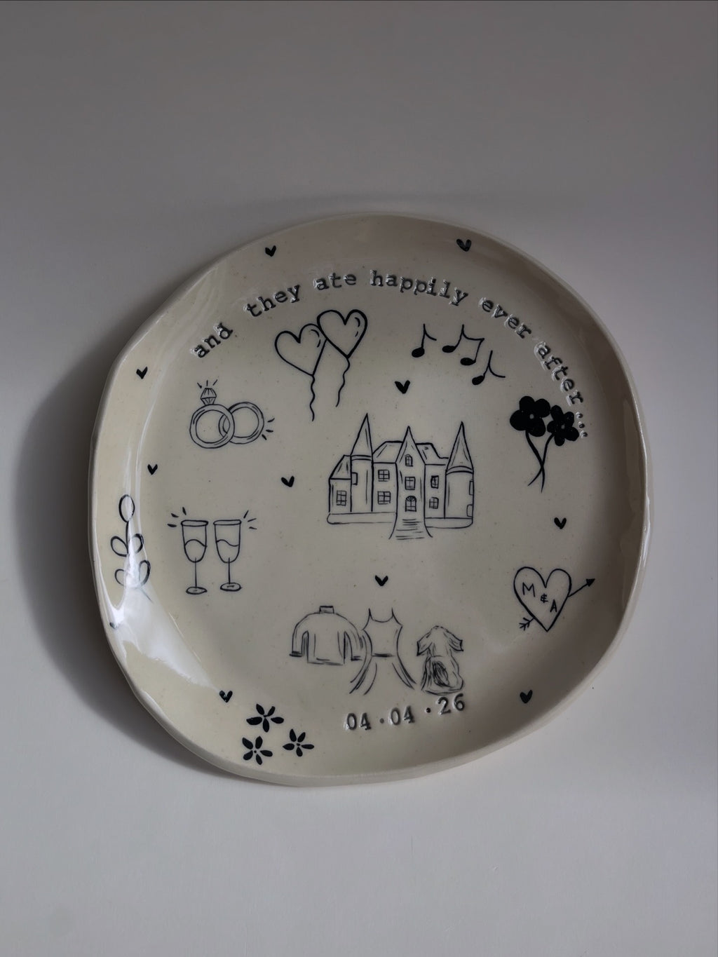 Medium Special Occasion Plate - Customised
