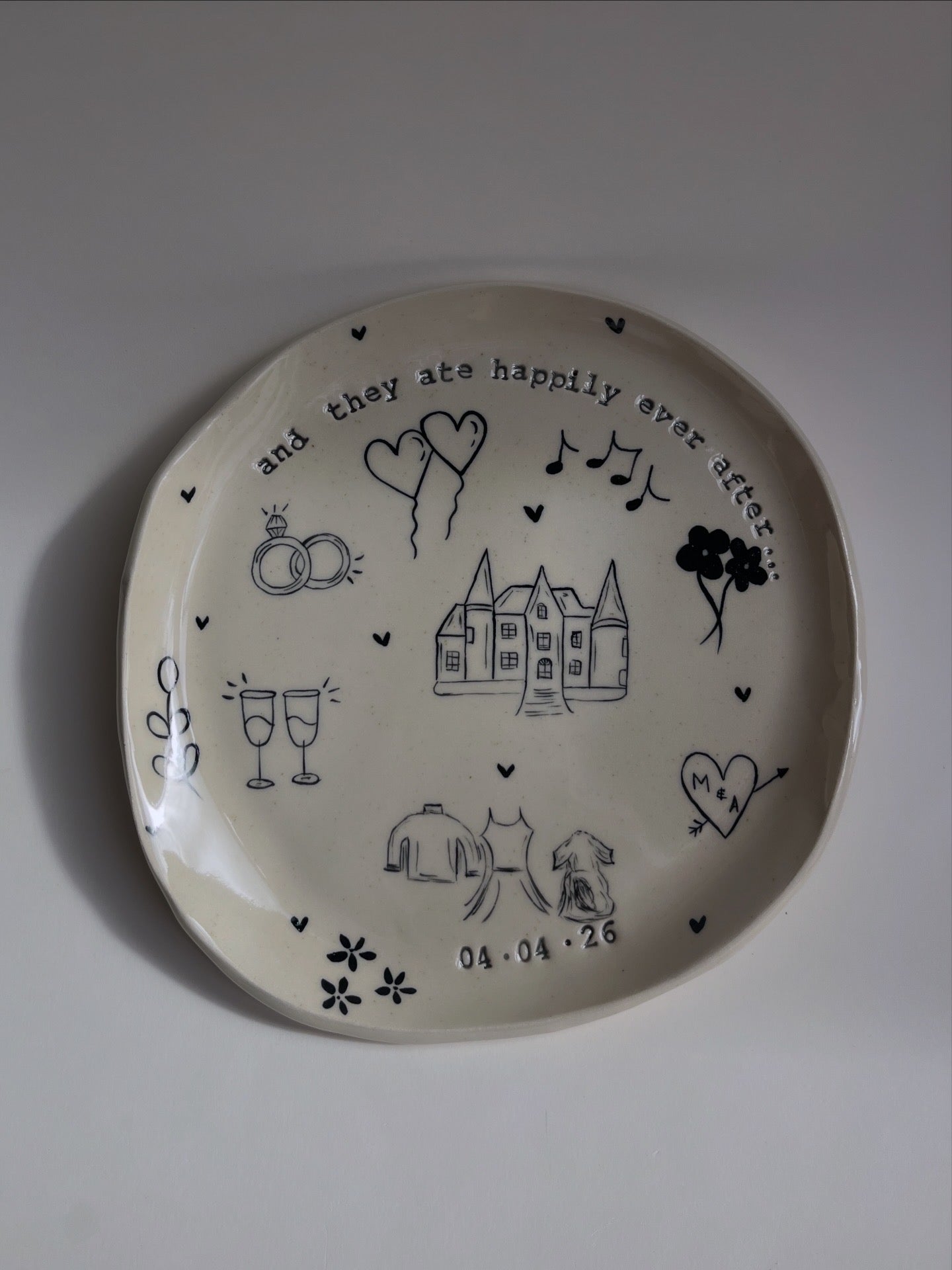 Medium Special Occasion Plate - Customised