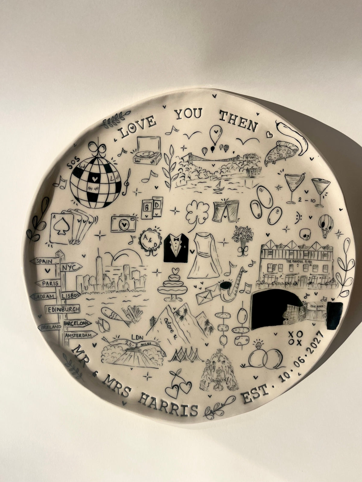 Extra Large Special Occasion Plate - Customised