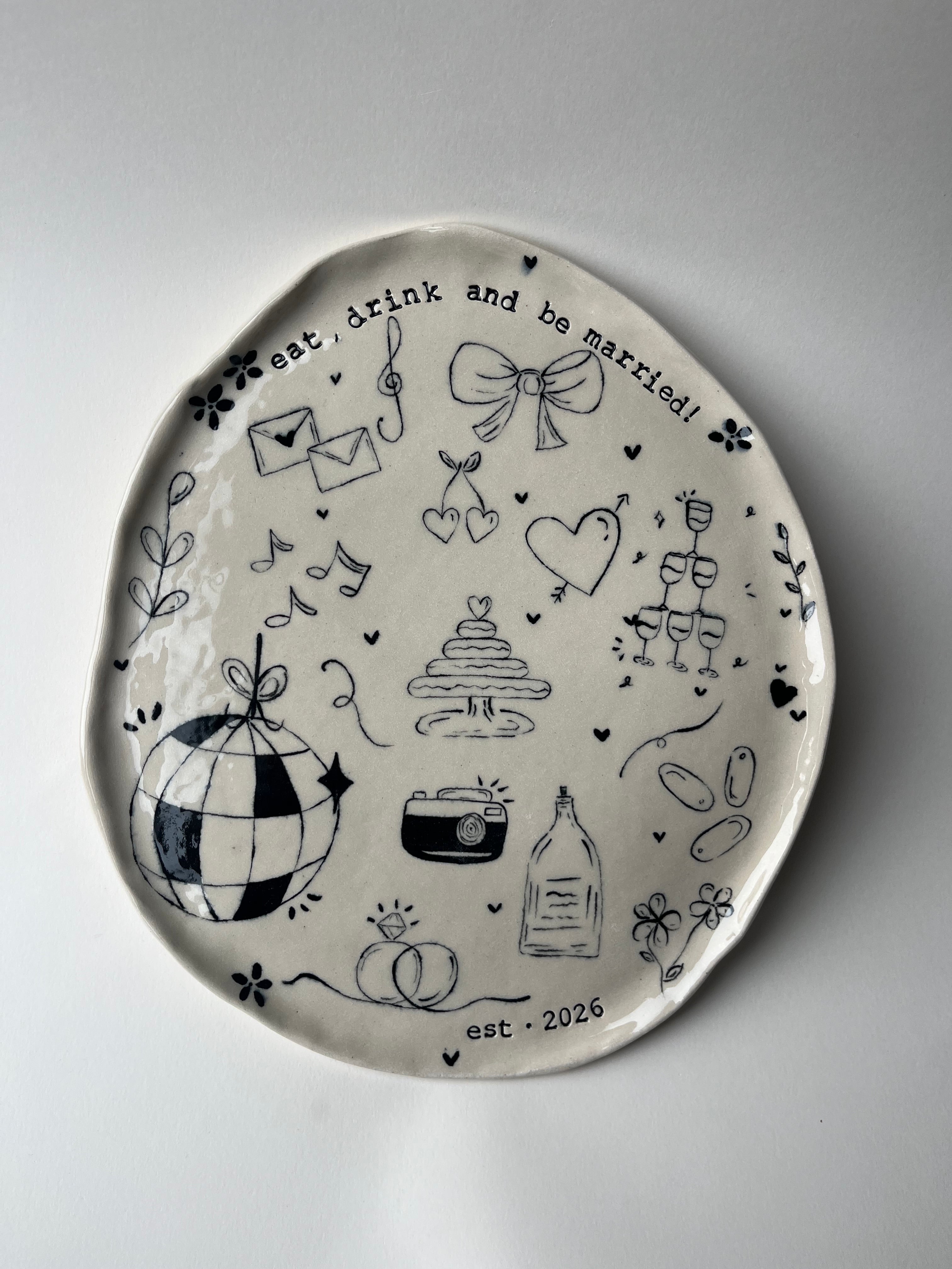 Large Special Occasion Plate - Customised