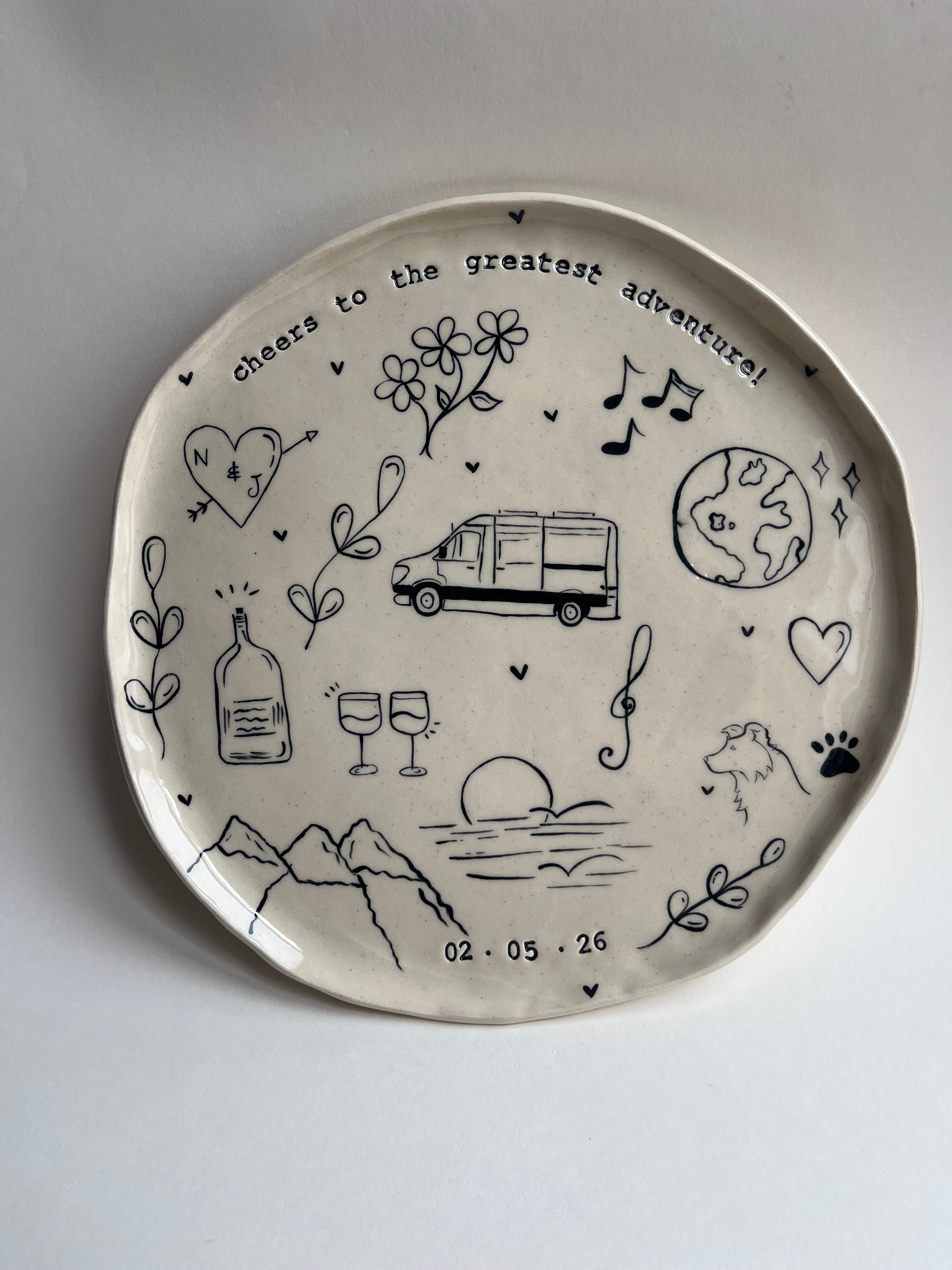 Large Special Occasion Plate - Customised