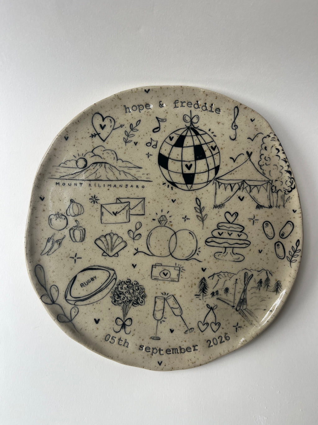 Medium Special Occasion Plate - Customised