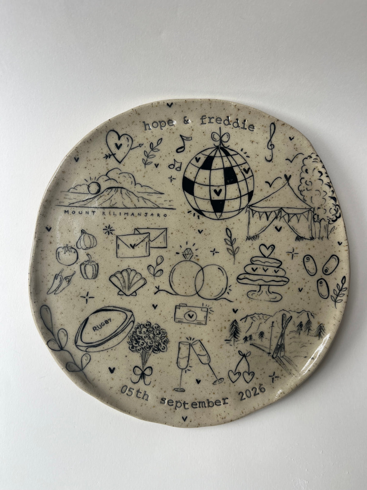 Medium Special Occasion Plate - Customised