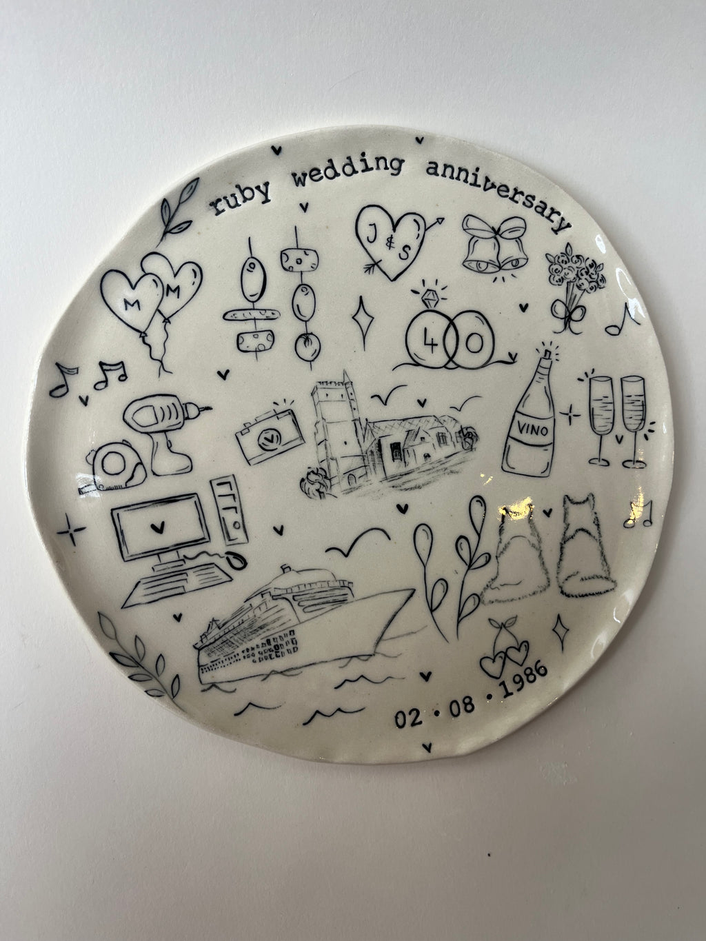 Medium Special Occasion Plate - Customised