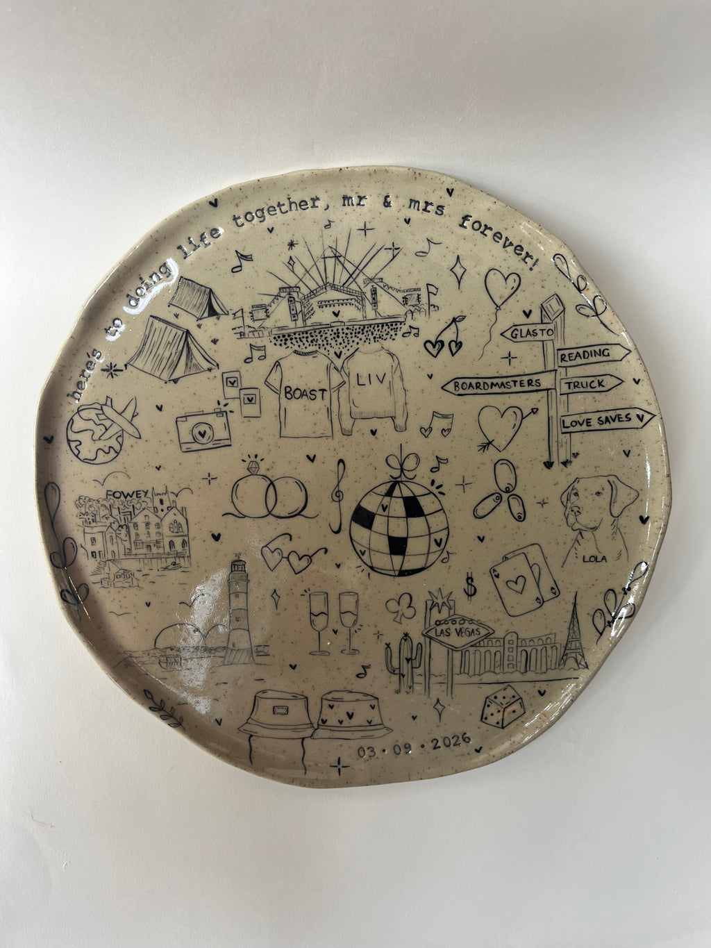 Large Special Occasion Plate - Customised