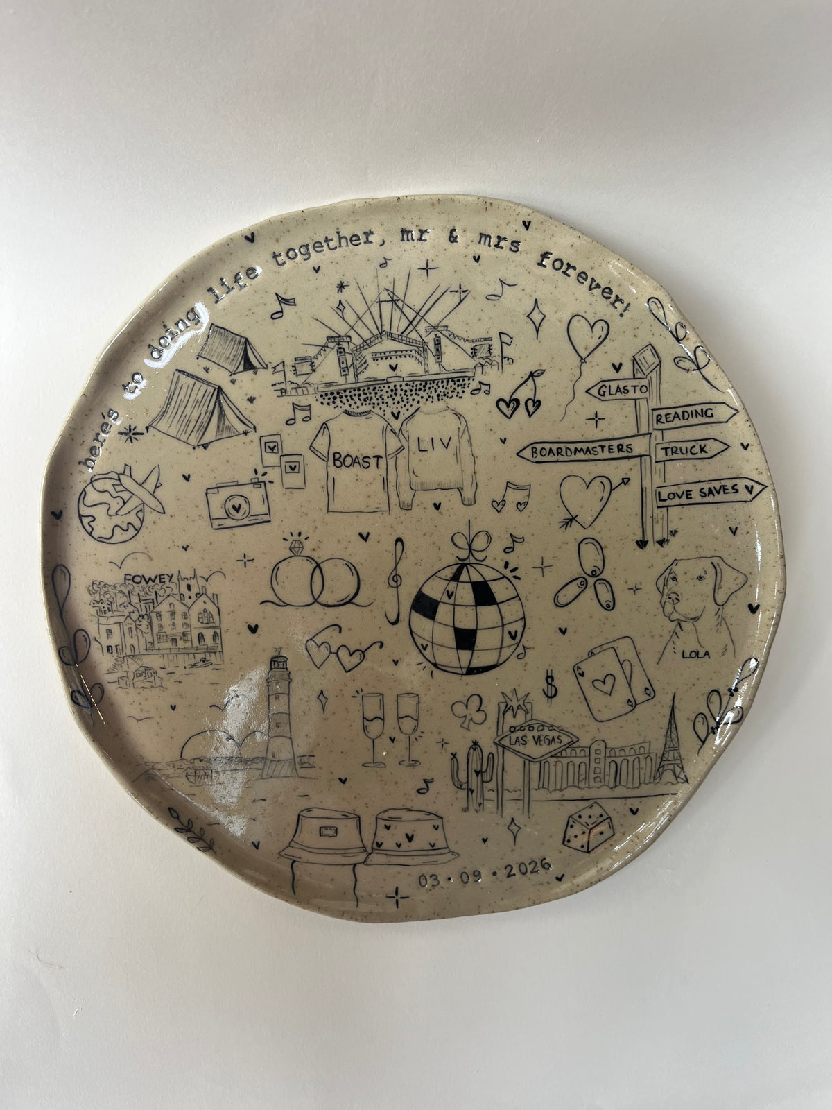 Large Special Occasion Plate - Customised