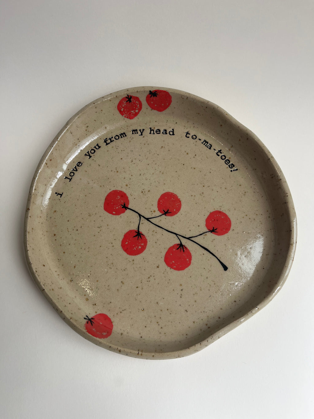 Large Plate - To-Ma-Toes
