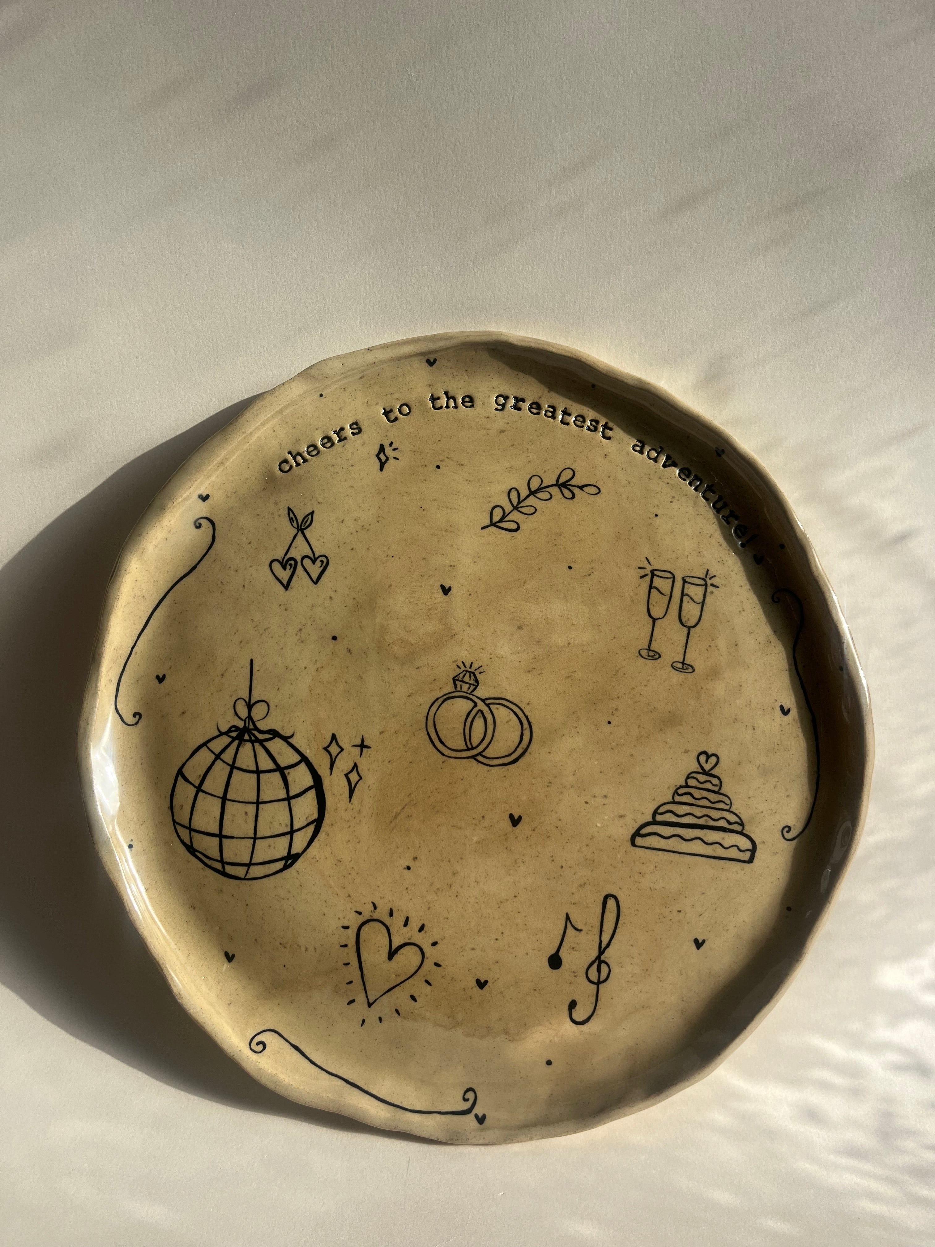 Large Special Occasion Plate - Customised