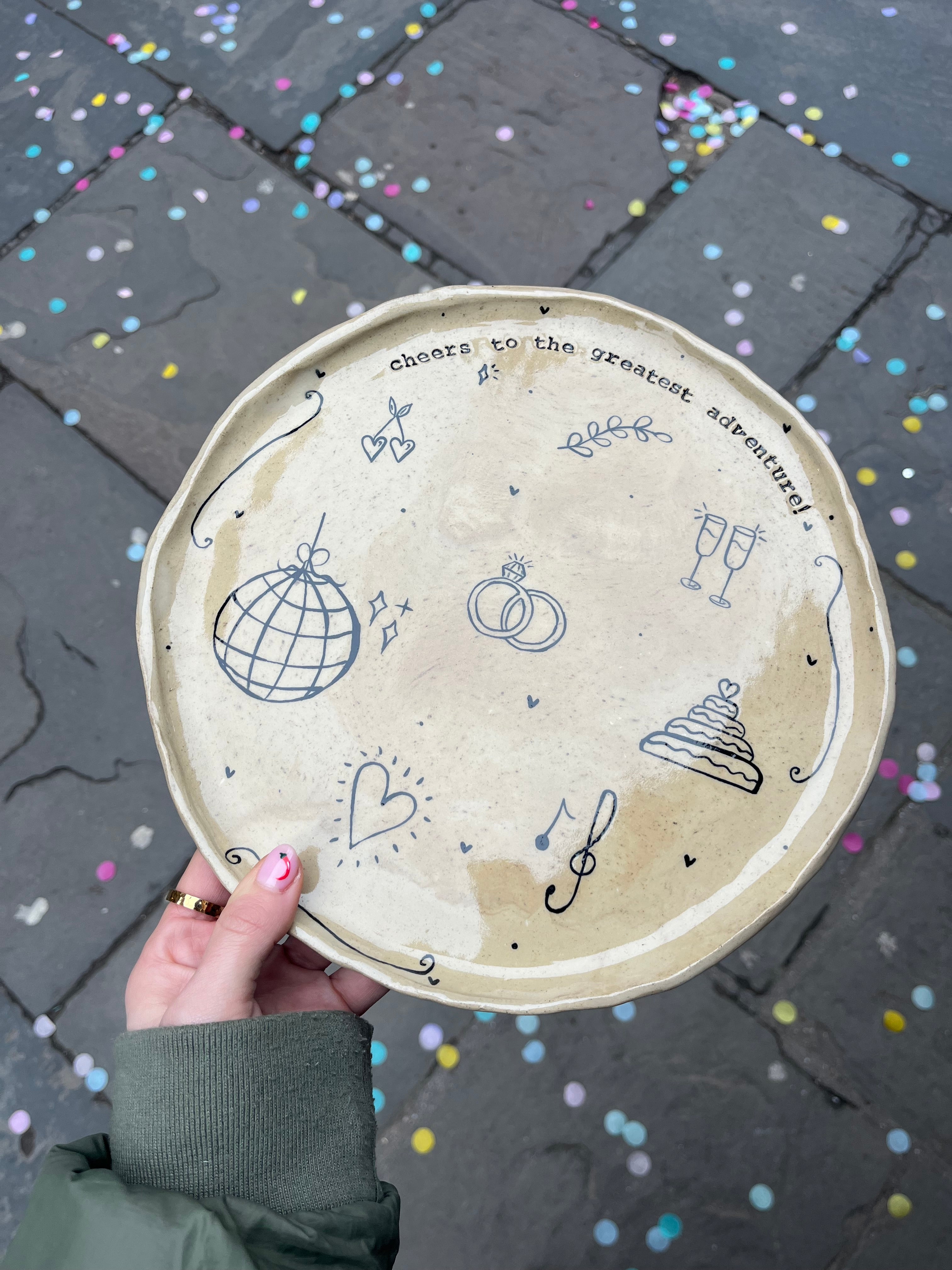 Extra Large Special Occasion Plate - Customised