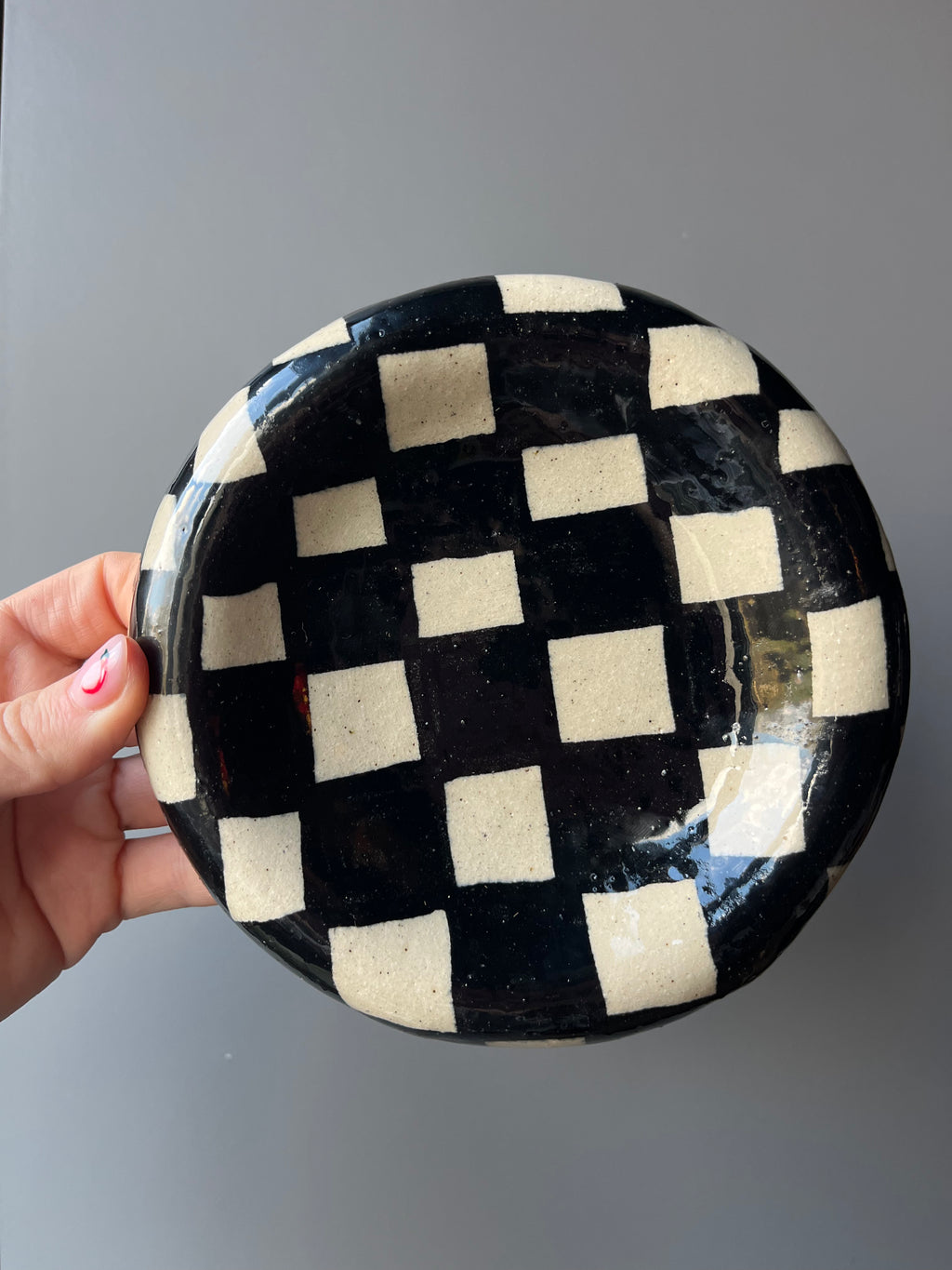 Bubble Plate - Chequered