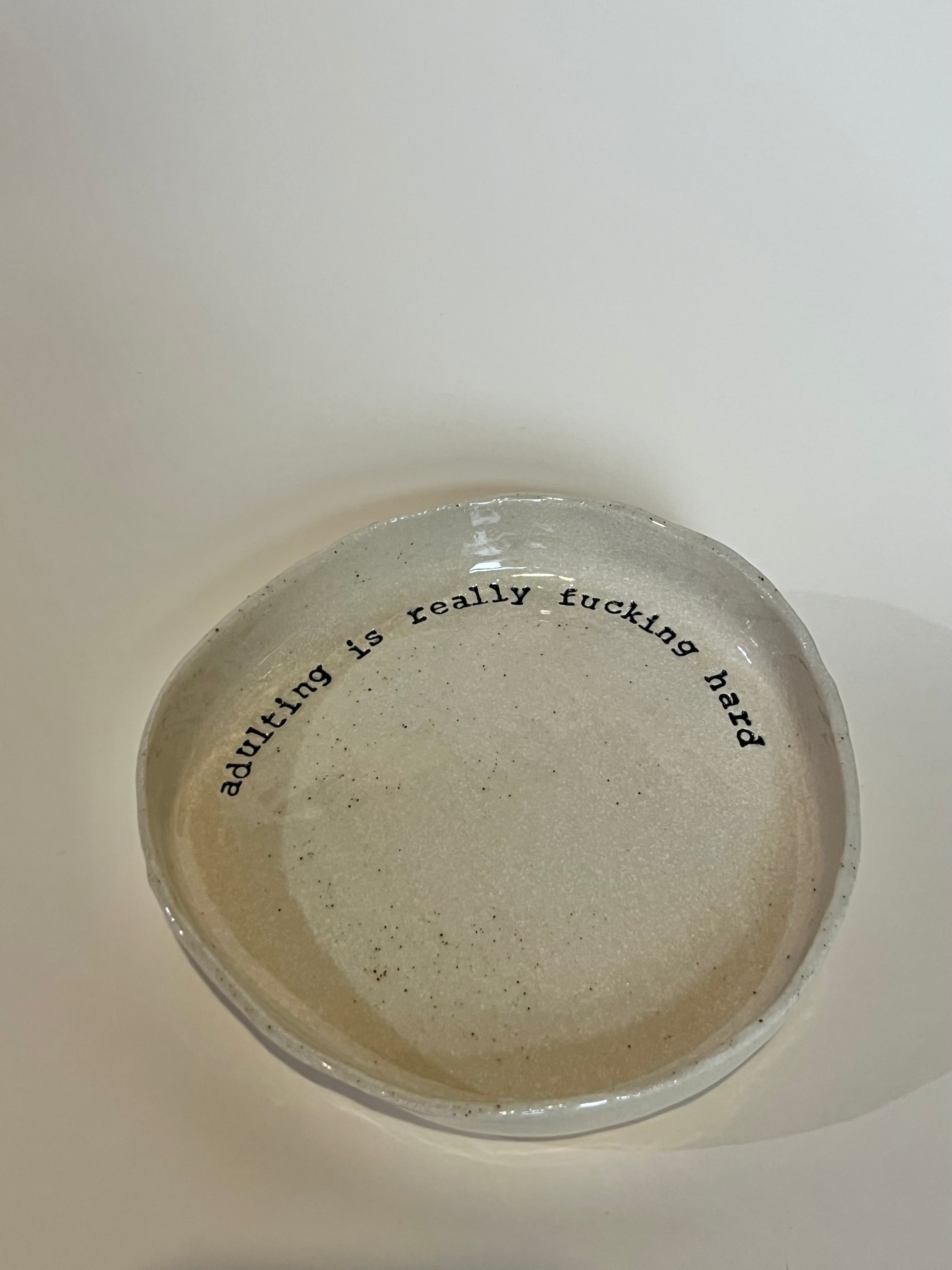 Medium Plate - Adulting is Hard