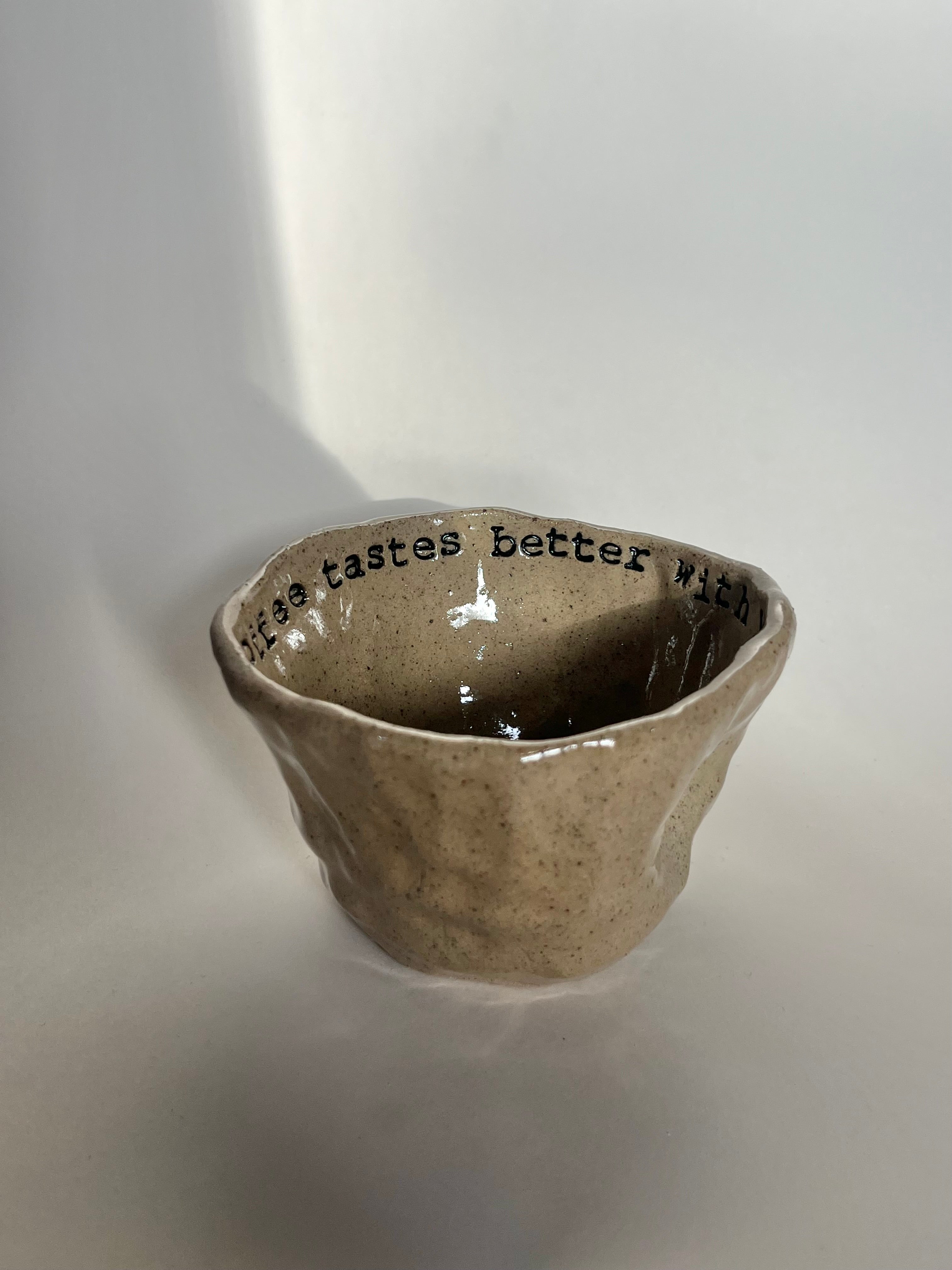 Dimple Mug - Coffee Tastes Better With You