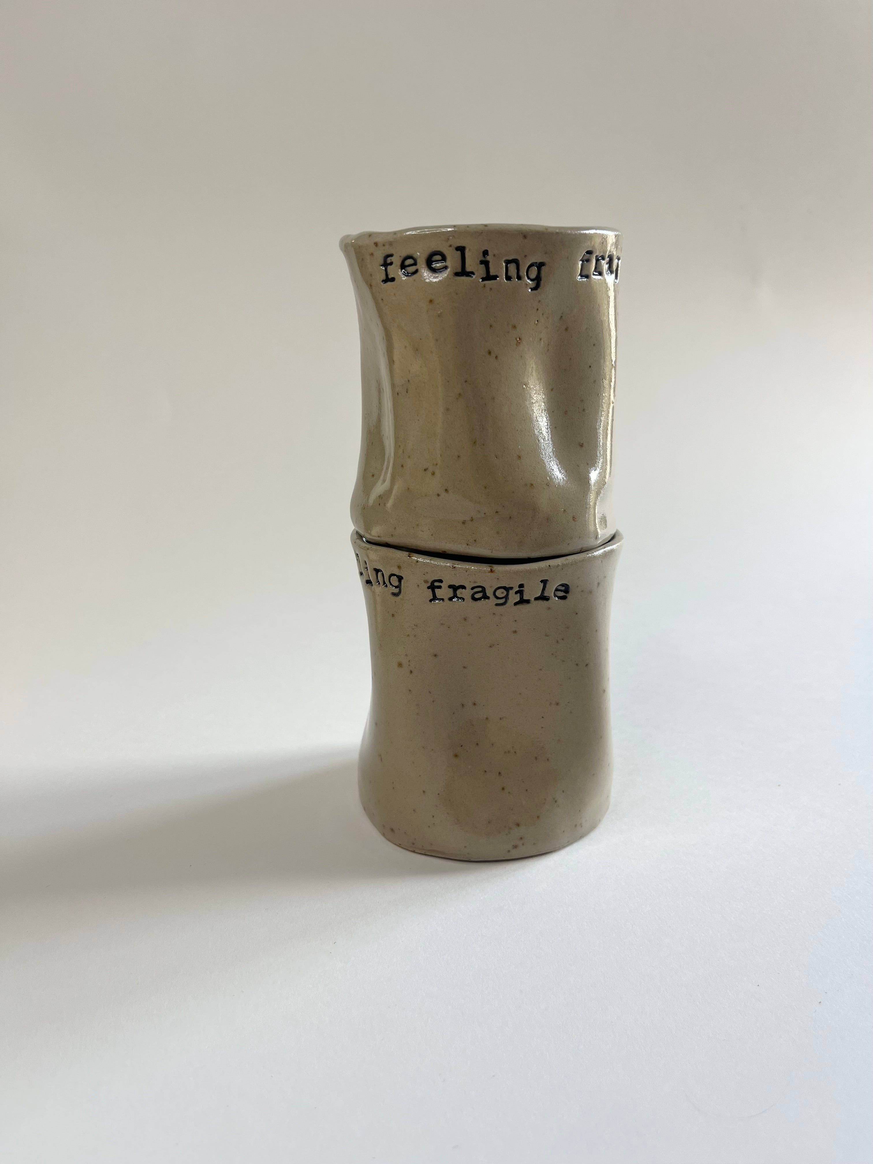 Dimple Mug - Feeling Fragile
