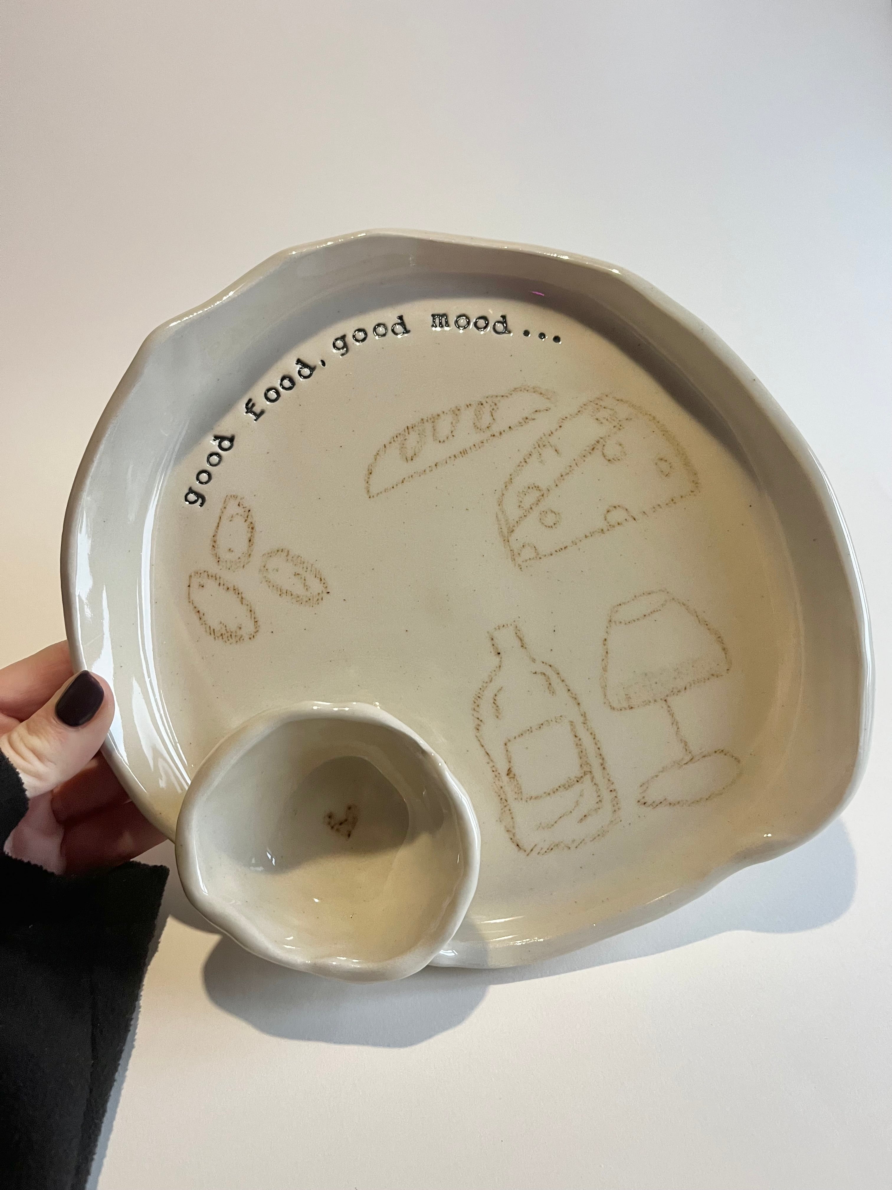 Chip and Dip Plate - Good Mood