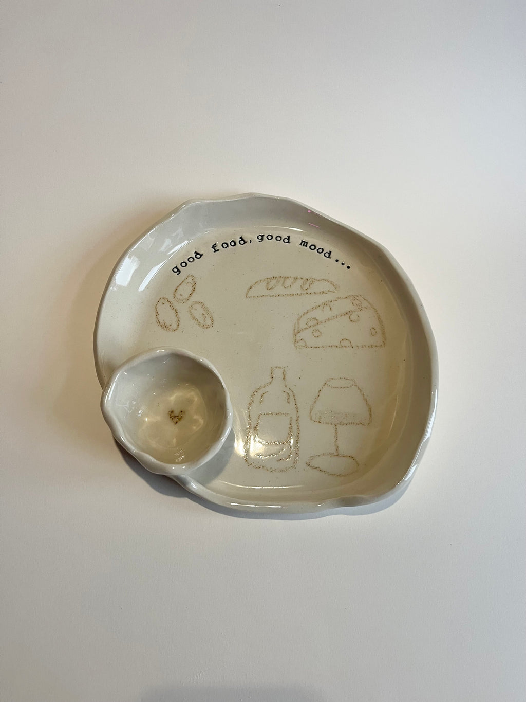 Chip and Dip Plate - Good Mood