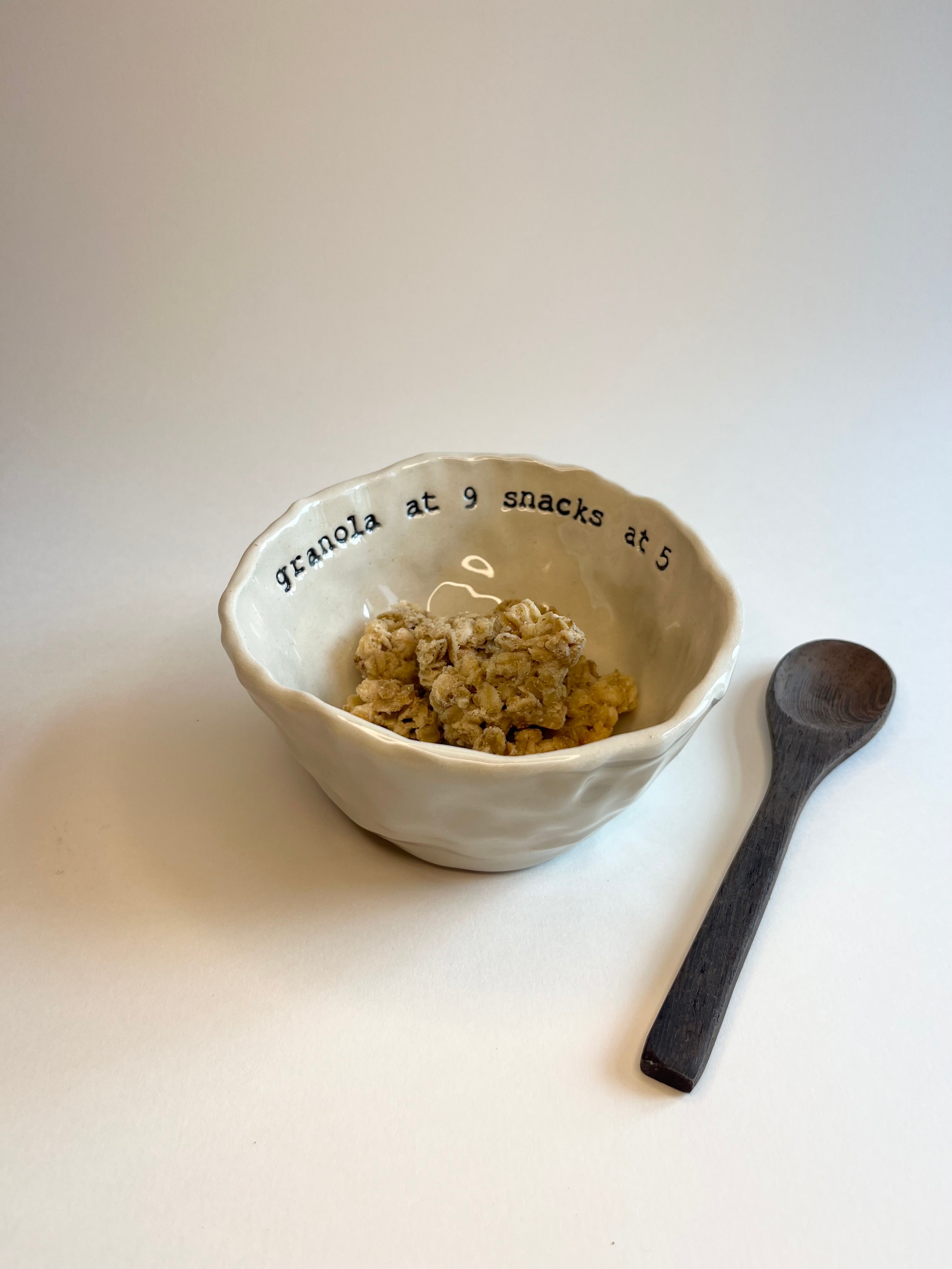 Small Bowl - Granola and Snacks