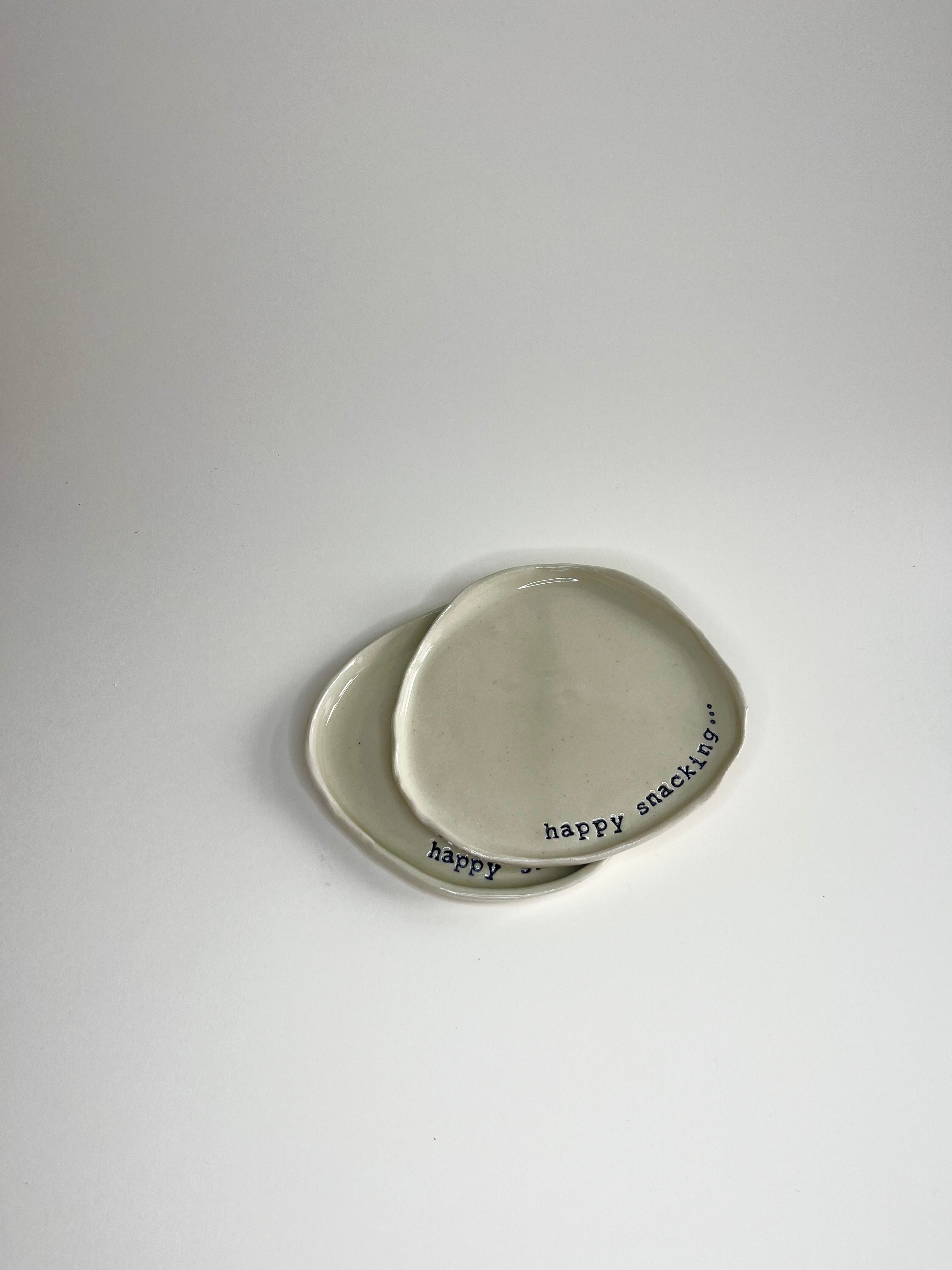 Mini Plate - Happy Snacking